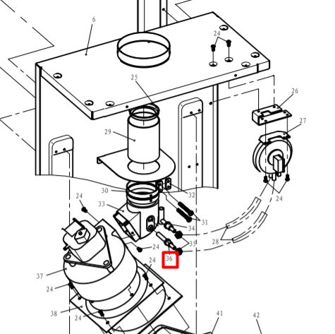 Трубка давления для газового водонагревателя Haier L1P31-E(T)