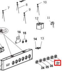 Основание ручки регулятора энергии для плиты Haier HCC56CFO1X