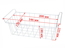 0070105148 Корзина 490х220х210мм холодильника Haier