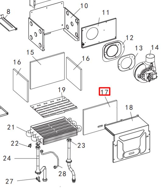 Крышка теплоизоляции для газового водонагревателя Haier L1P30-F21S(T)
