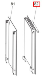 0530052852 Дверца духовки в сборе плиты Haier