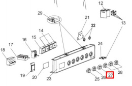 0530052838 Основание ручки механического таймера плиты Haier