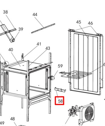 Фиксатор термостата для плиты Haier HCC56FO1W