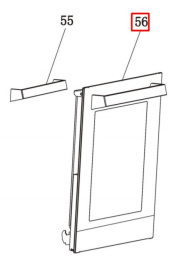 Дверь в сборе для духового шкафа Haier HOX-T11HGBX