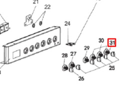 Пружина ручки регулировки конфорок для плиты Haier HCC56CFO1X