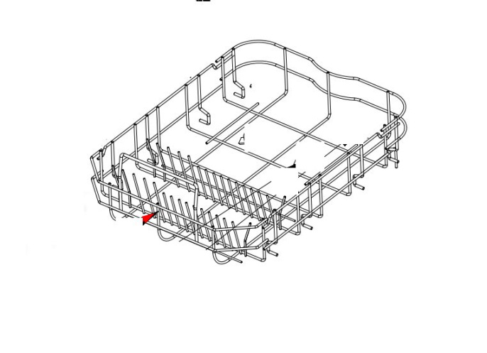 0120805498 Корзина для посуды посудомоечной машины Haier