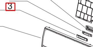 Крышка для блока дисплея для кондиционера Haier HSM18HRA03/R2(DB)
