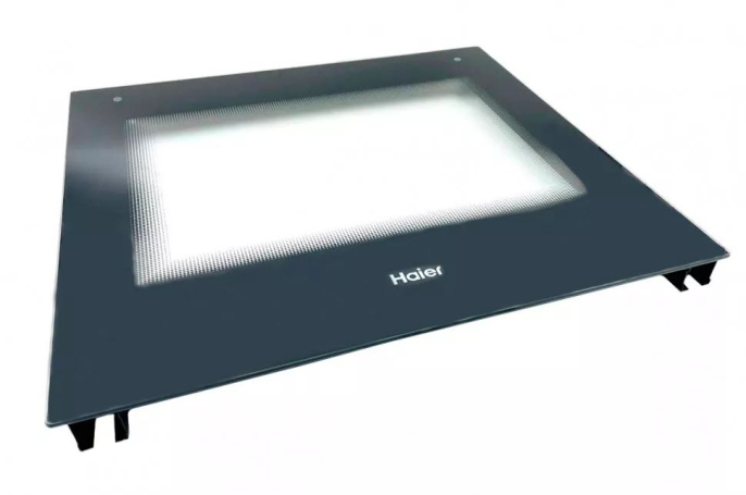 Внешнее стекло,цвет черный для плиты Haier HCC56FO2X