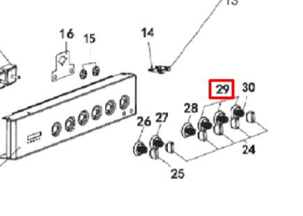 Одноконтурный энергетический регулятор ручки для плиты Haier HCC56CFO1X