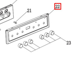 Корпус панели управления для плиты Haier HCX-5CDPX1