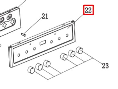 Корпус панели управления для плиты Haier HCX-5CDPX1