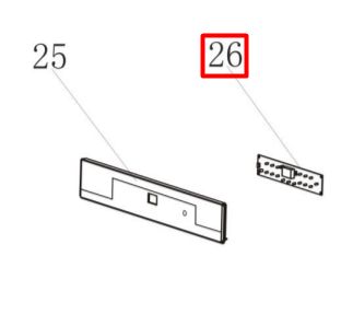Модуль индикации для духового шкафа Haier HOX-T11HGBX