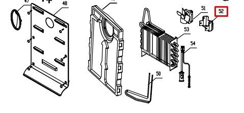 Корпус мотора вентилятора для холодильника Candy CBCH7226WRU
