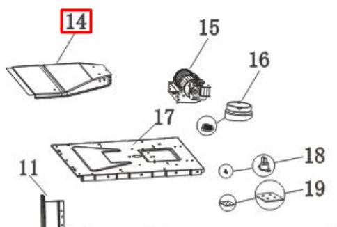 Воздуховод для плиты Haier HOX-P09CGW