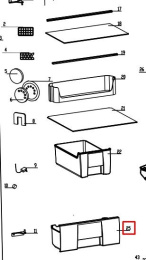 0530054726 Ящик морозильной камеры, нижний холодильника Haier