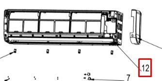 Крышка для кондиционера Haier HSU-36HNH03/R2