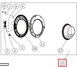 0020812044P Люк в сборе стиральной машины Haier
